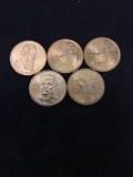 Lot of 5 United States State Dollars