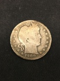 1900-O United States Barber Quarter- 90% Silver Coin