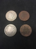 Lot of 4 Liberty V Nickels
