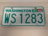 Vintage Washington State License Plate - WS 1283