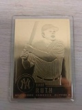 Babe Ruth 1996 Danbury Mint Sealed Gold Plated Card