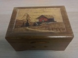 Beautiful Vintage Wooden Music Box