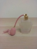 Vintage Pink Glass Perfume Bottle