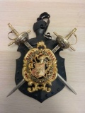 Vintage Small Spanish Knight Sword Wall Hanging