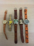 Lot of 5 Wrist Watches From Estate