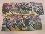 Lot of 1997 Topps Bowman's Best Over-Sized Football Cards
