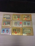 9 Card Lot 1975 Topps Mini From Collection