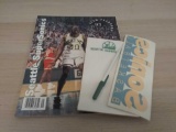 Lot of Seattle SuperSonics Team Yearbook 93-94 & Notepad & Sticker