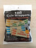 Lot of 100 Coin Wrappers