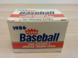 1986 Fleer Baseball Logo Stickers & Updated Trading Cards