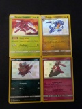 Lot of 4 Holo Pokemon Cards from Collection