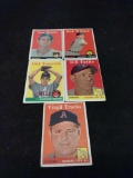 Lot of 5 1958 Topps Baseball Cards