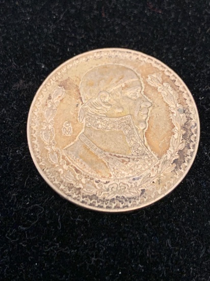 1966 Un Peso Mexican SILVER Coin