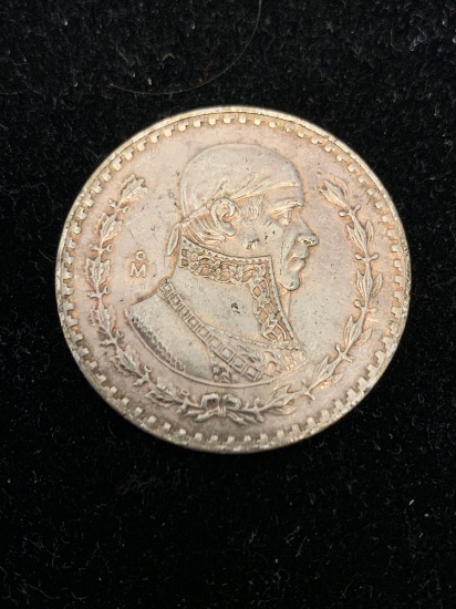 1966 Un Peso Mexican SILVER Coin