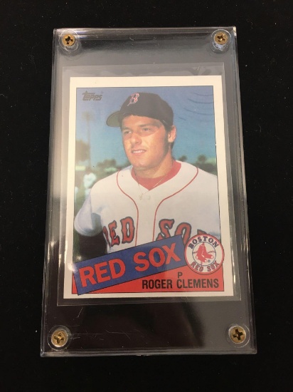 1985 Topps Roger Clemens Red Sox Rookie Baseball Card