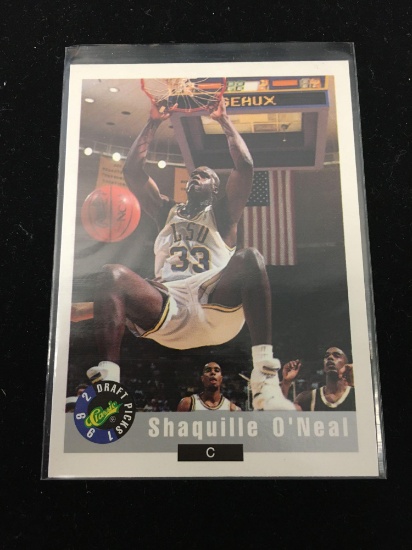 1992 Classic Draft Picks Shaquille O'Neal Rookie Basketball Card