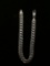 RCI Italian Made 7mm Wide 9in Long Curb Link Sterling Silver Bracelet