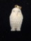 Hand-Carved Walrus Tusk Owl 1in Tall Pendant