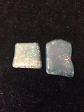 Lot of Two Tumbled Polished Loose Bloodstone Gems - 30 Ctw