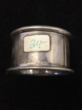 E.P.N.S. English Made 2in Diameter 1in Wide Sterling Silver Napkin Holder