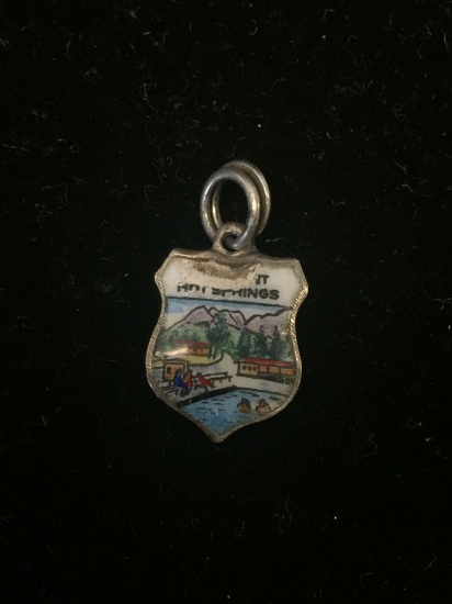 REU Vintage City Sterling Silver Charm Pendant