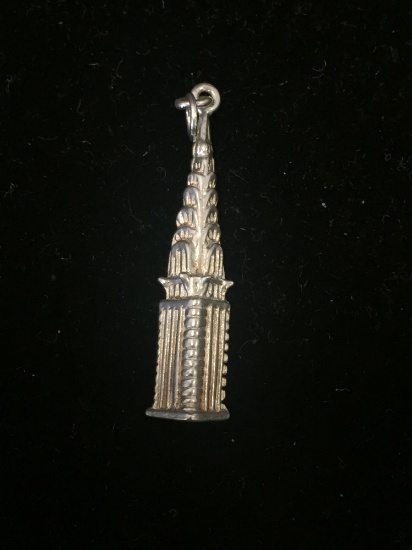 MMA Empire State Building Sterling Silver Charm Pendant