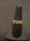 14k Yellow Gold Ring W/ Real 24k Gold Nuggets & Diamond Sz 7 - 5.1g