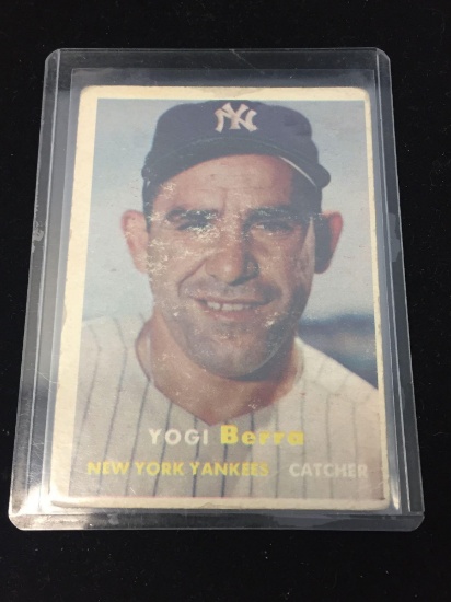 1957 Topps #2 Yogi Berra Yankees Vintage Baseball Card