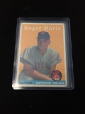 1958 Topps #47 Roger Maris Indians Rookie Vintage Baseball Card