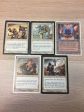 5 Card Lot of Vintage Magic the Gathering Rares & More from Collection