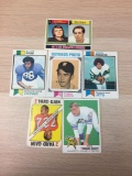 6 Card Lot of Vintage Football Cards form Estate Collection