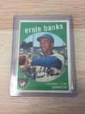 1959 Topps #350 Ernie Banks Cubs Vintage Baseball Card