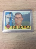 1960 Topps #475 Don Drysdale Dodgers Vintage Baseball Card