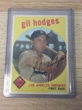 1959 Topps #270 Gil Hodges Dodgers Vintage Baseball Card