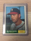 1961 Topps # 120 Ed Mathews Braves Vintage Baseball Card