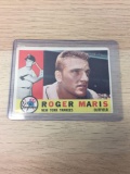 1960 Topps #377 Roger Maris Yankees Vintage Baseball Card