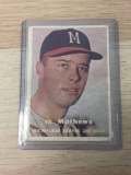 1957 Topps #250 Ed Mathews Braves Vintage Baseball Card