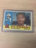1960 Topps #335 Red Schoendienst Braves Vintage Baseball Card