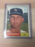 1961 Topps #260 Don Drysdale Dodgers Vintage Baseball Card