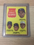 1962 Topps #60 NL Strikeout Leaders - Sandy Koufax Vintage Baseball Card