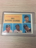 1961 Topps #41 NL Batting Leaders - Willie Mays & Roberto Clemente