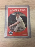 1959 Topps #430 Whitey Ford Yankees Vintage Baseball Card