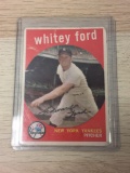 1959 Topps #430 Whitey Ford Yankees Vintage Baseball Card