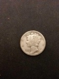 1918-D United States Mercury Dime Silver Coin