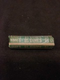 US 90% Silver Roosevelt Dime From Estate Roll (Times the Money)