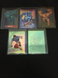 Lot of 5 Marvel Comics Trading Cards from Collection