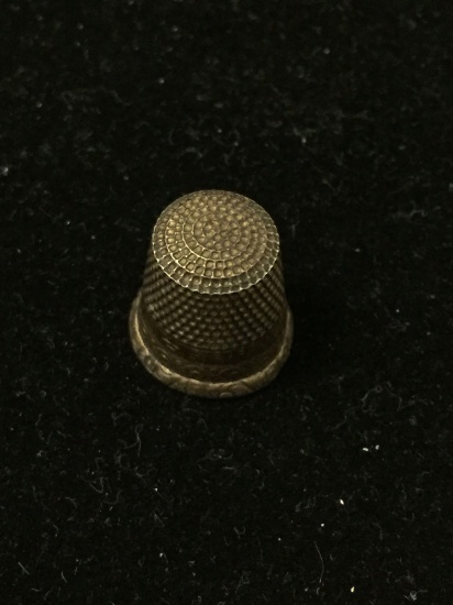 Vintage Small Sterling Silver Thimble From Estate