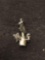 Spinning Weathervane Sterling Silver Charm Pendant