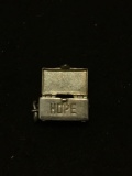 Rare Opening Hope Chest Trunk Sterling Silver Charm Pendant