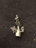 Spinning Weathervane Sterling Silver Charm Pendant